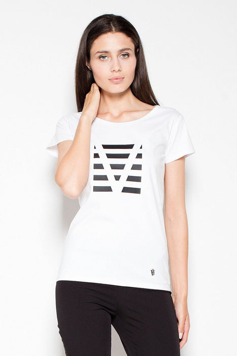 Venaton Contemporary Cotton T-Shirt with Distinctive Graphic Design