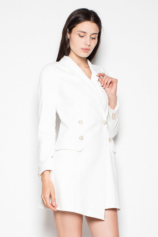 Elegant Button-Up Jacket Dress