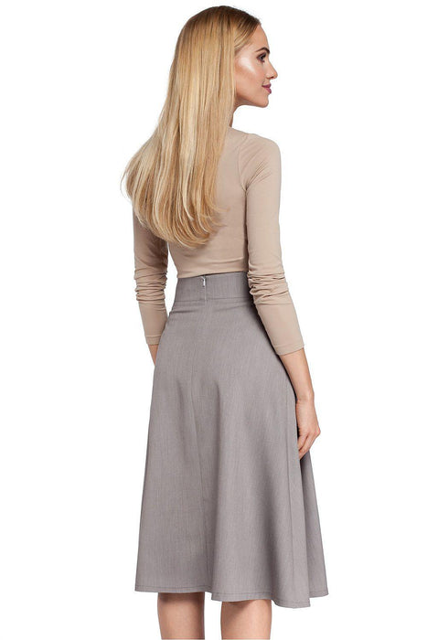 Sophisticated Flared Midi Skirt - Your Go-To Elegance for Any Occasion