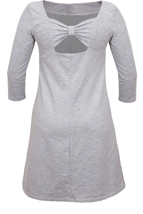 Elegant Bow-Detail Cotton Daydress: Embrace Style and Comfort