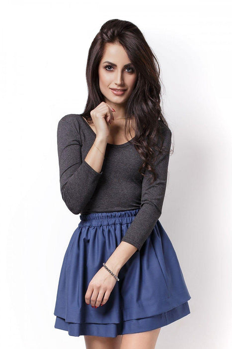 Flirty Ruffled Mini Skirt - Figure-Flattering Style (L/XL)