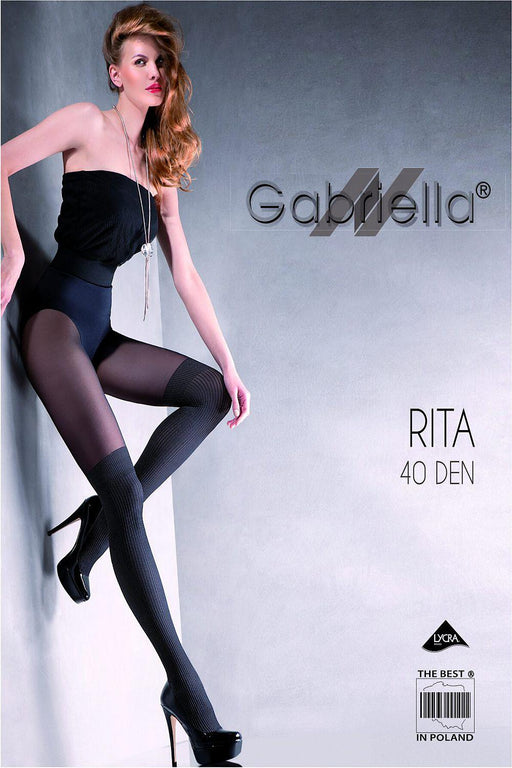 Luxurious Rita Lycra Tights with Cotton Gusset by Gabriella