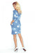 Denim Daydress with Circle Print and Convenient Pockets - Numoco Women's Chic Attire