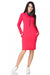 Tessita Vibrant Knit Dress: Sporty Elegance with Convenient Side Pockets