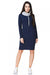 Chic Colorful Knit Dress with Functional Side Pockets and Customizable Sleeves