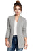 Elegant Collared Knit Jacket by BeWear