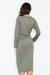 Sophisticated Boat Neck Daytime Dress for Fashionable Ladies