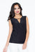 Elegant Sleeveless Top with Contemporary Neckline - The Perfect Blend of Style and Comfort