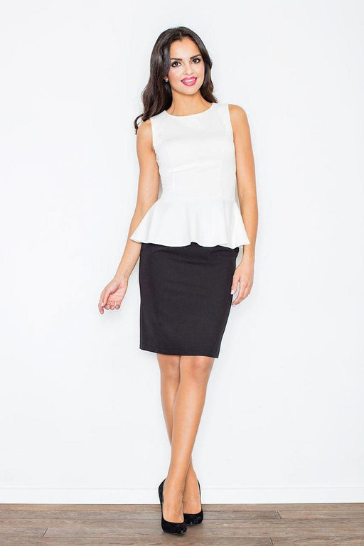 Spring Blossom High-Waisted Pencil Skirt - Women's Midi Skirt