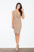 Sleek Stretchy Daydress with Alluring Neckline