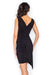 Graceful V-Neck Asymmetrical Evening Gown crafted by Figl