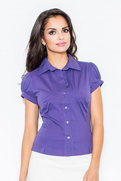 Essential Cotton Blend Short Sleeve Shirt - Model 4009: Comfort Meets Elegance