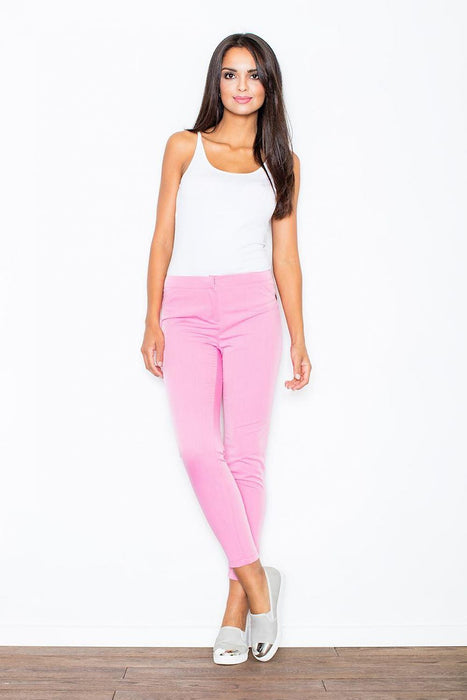 Chic Women's Cropped Cigarette Trousers in Assorted Shades