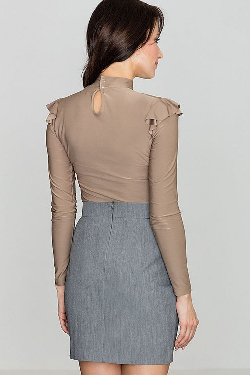 Chic Asymmetric Front-Cut Pencil Skirt