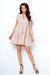 Elegant Flared Bow-Neck Dress with Frills: Indulgent Daytime Charm