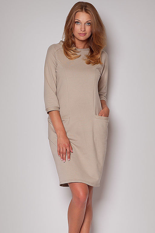 Elegant Cotton Boat Neck Daydress - Multiple Sizes to Choose From