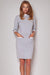 Chic Boat Neck Cotton Knee-Length Dress - Effortless Elegance for Every Occasion