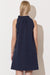 Navy Blue Chic Summer Dress: Effortless Style and Figure-Enhancement