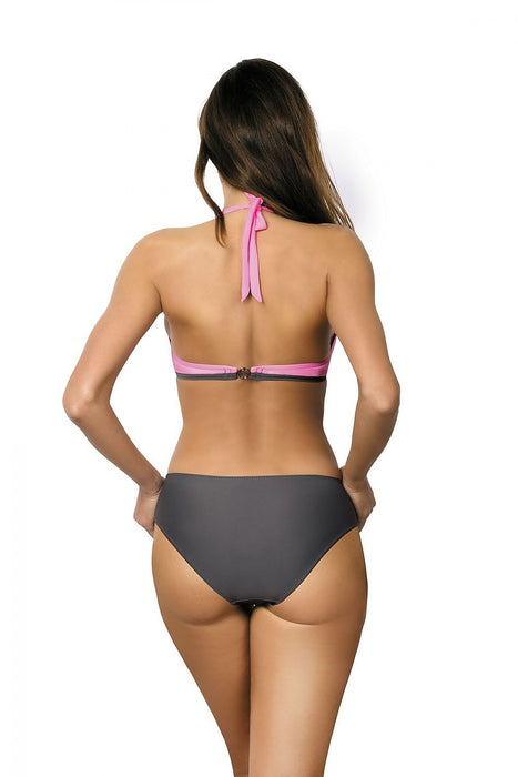 Chic Strap-Detail Monokini Swimsuit for Figure-Enhancement