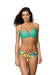 Sophisticated Golden Brooch Bandeau Swimsuit for a Glamorous Beach Experience