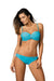 Chic European Push-Up Swimwear Set with Decorative Brooch - 80041