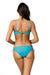 Chic European Push-Up Swimwear Set with Decorative Brooch - 80041