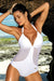 Elegant Push-Up Monokini with Tulle Accents