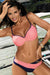 Charming Two-Tone Push-Up Swimwear Set with Tempting Briefs