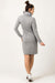 Chic Comfort: Stand-Up Collar Colorblock Sweater Dress for Effortless Daytime Style