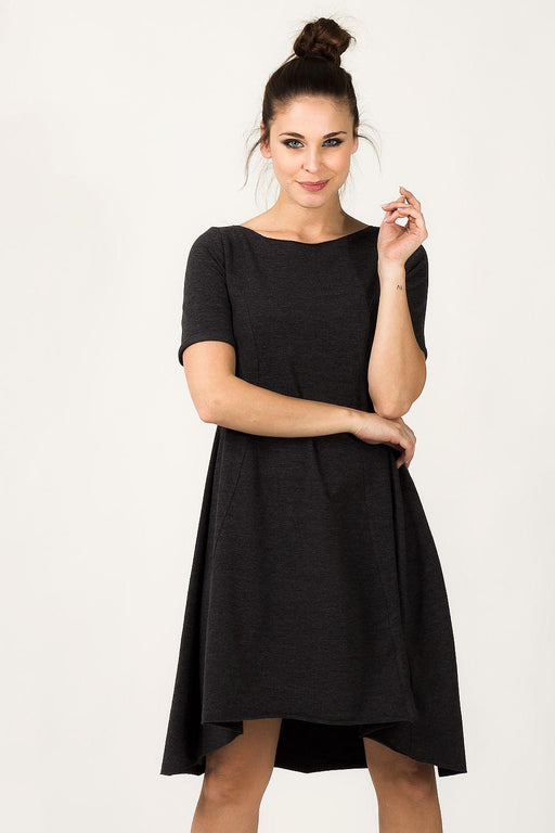 Chic Charcoal Sweater Dress for Effortless Style