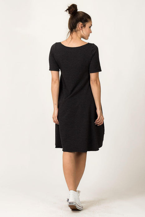 Chic Charcoal Sweater Dress for Effortless Style