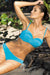 Elegant Bardot Balconette Swim Set with Italian Fabric and Push-Up Support