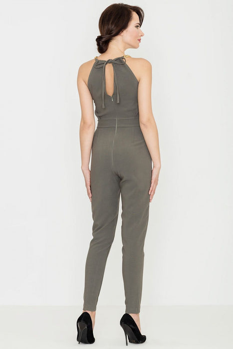 Sophisticated Chain-Detail Jumpsuit