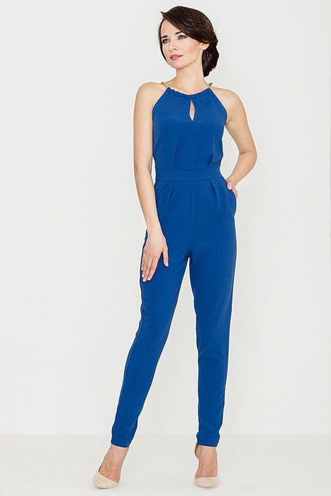 Sophisticated Chain-Detail Jumpsuit