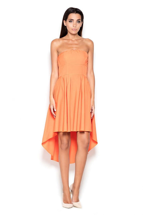 Chic Asymmetrical Strapless Day Dress by Lenitif