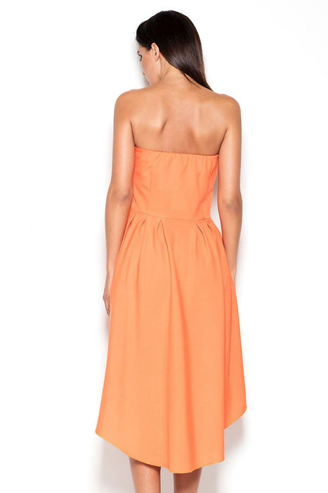 Chic Asymmetrical Strapless Day Dress by Lenitif