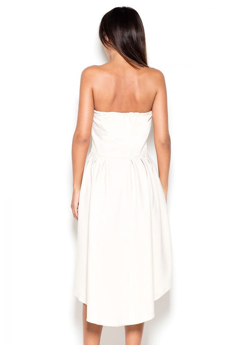 Chic Asymmetrical Strapless Day Dress by Lenitif