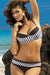 Chic Navy and Cocoa European Bikini Ensemble