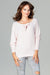 Chic Knit Blouse with Feminine Bow Detail for Effortless Elegance