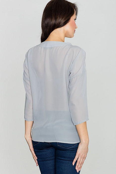 Chic Envelope Neckline Blouse