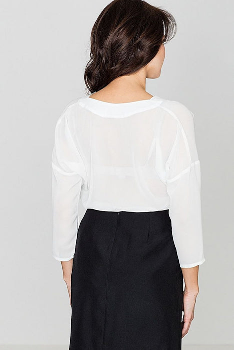 Chic Envelope Neckline Blouse