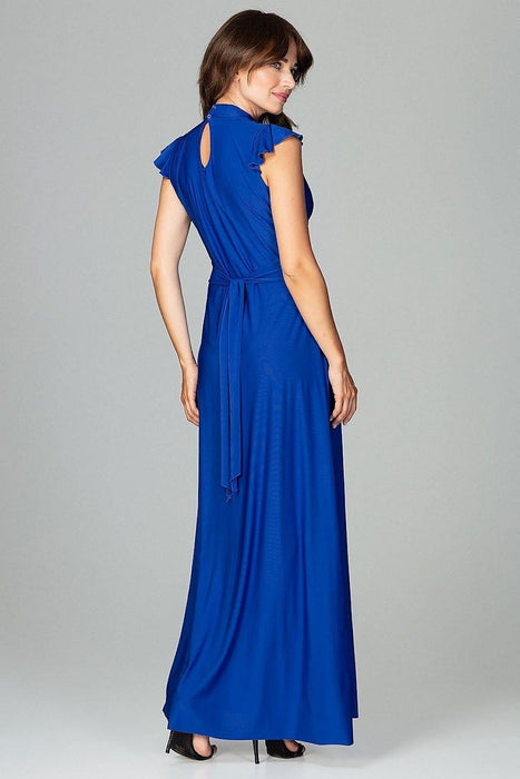 Chic Ruffled Maxi Evening Dress "Lenitif"