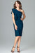 Elegant Asymmetrical Ruffle Evening Gown