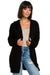 Chic Hooded Knit Cardigan with Convenient Pockets