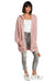 Chic Hooded Knit Cardigan with Convenient Pockets