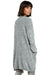 Open Front Long Sleeve Knit Cardigan