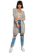 Open Front Long Sleeve Knit Cardigan