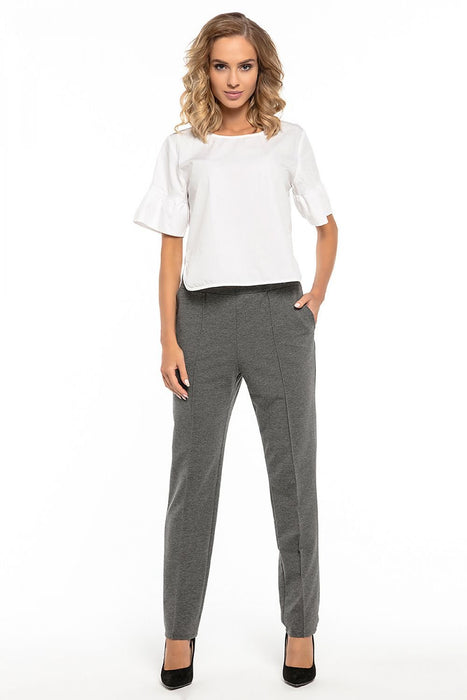 Sophisticated Cotton Blend Women's Trousers