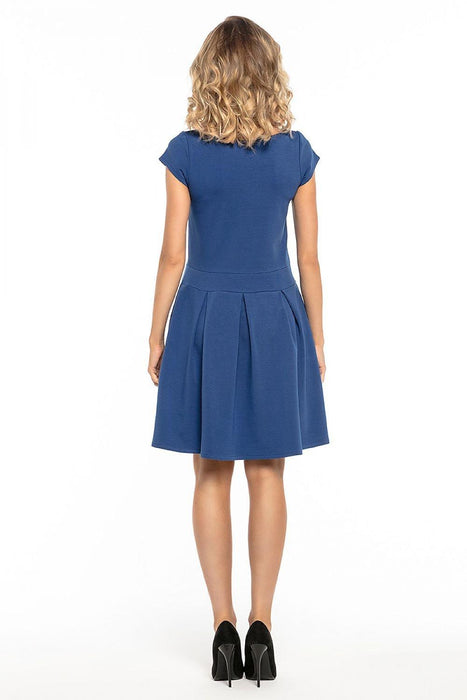 Sophisticated Pleated Daytime Dress