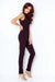 Elegant Black Jumpsuit with Romantic Heart Neckline